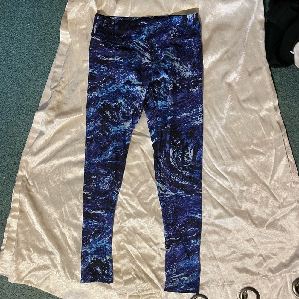 Starry sky blue and purple leggings